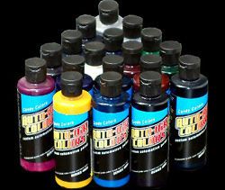 18 AUTO AIR CANDY COLORS PAINT Airbrush  Car Craft Hob by