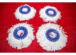 FOUR MOP HEAD REPLACEMENT FOR THE MAGIC ROTATE SPIN MOP 360 U.S