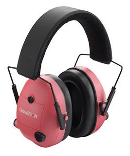 Champion Electronic hearing protection ear muffs PINK