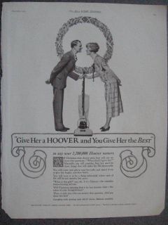 1925 Hoover Vacuum Cleaner Ad give her the best