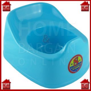 NEW BLUE BABY POTTY TRAINING SEAT CHAIR TABLE STRONG PLASTIC CHILD