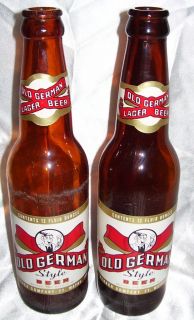 Old German Style Beer~Renner Company~Fort Wayne Indiana~2 Bottles~Long