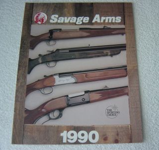 SAVAGE FIREARMS 1990 GUN CATALOG