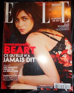 Elle France 2/2008 Emmanuelle Beart Marion Cotillard Lily Allen Rachel