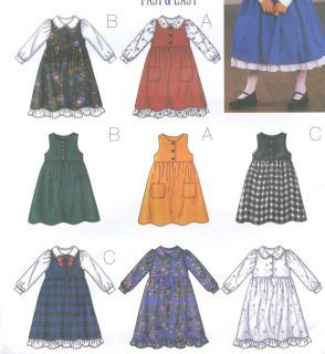 Pinafore Sewing Pattern Dirndl Skirt Ruffle 9 Easy Butterick 3564