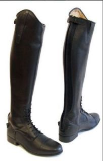 Treadstone Grand Tornio Ladies Italian Leather Tall Field Boots   Zip