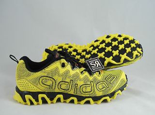 New Adidas Mens VIGOR TRAIL 3.0 2012 Running Shoes Black Yellow 3 TR