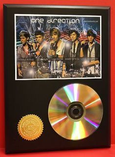 ONE DIRECTION 24kt GOLD CD/DISC COLLECTIBLE RARE AWARD QUALITY PLAQUE