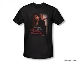 Vampire Diaries Threes A Party Officially Licensed Adult Slim Fit