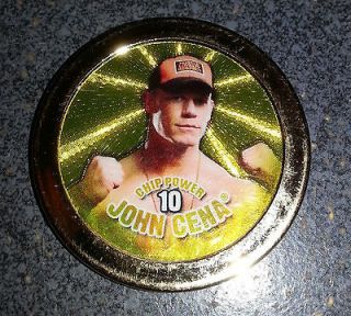 WWE John Cena GOLD 2009 Topps Chipz Very Rare Coin