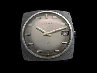 Vintage Mechanical Swiss Watch ORNATA 60s Mens New