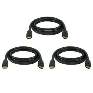 Pack 3X 6ft High Speed Standard Male / Male HDMI Cable For PS3