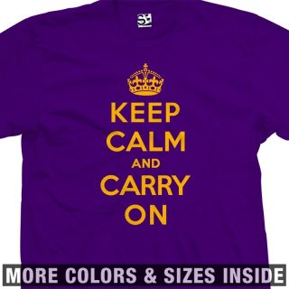 Keep Calm and Carry On T Shirt   British WWII Poster Meme