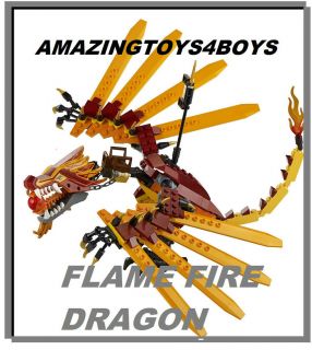 LEGO NINJAGO NINJA SET 2507 FIRE DRAGON ONLY NO BOX OR FIGURES