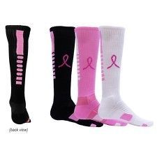 Elite Socks Breast Cancer Awareness Pink Ribbon basketball volleyball