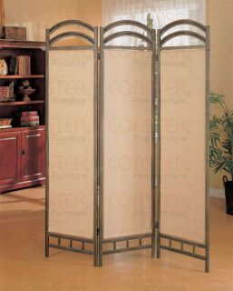 Antique Gold Metal Room Divider Screen by Coaster 900106