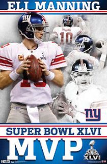 Eli Manning SUPER BOWL XLVI MVP (2012) New York Giants Commemorative