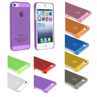 Ultra thin 0.5mm Transparent Matte shell Cover CASE FOR Apple iPhone 5
