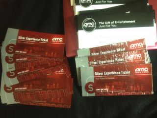 AMC Silver Movie Ticket Pass + Movie tickets Envelopes @ Choose 2 4 6