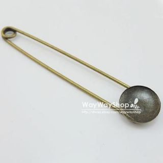 pcs 4 Inch 100mm LARGE OVERSIZED METAL RUST SAFETY PINS Round Pin