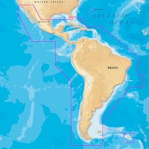 NAVIONICS GOLD CENTRAL AND SOUTH AMERICA ON SD/MICRO SD MSD/3XG