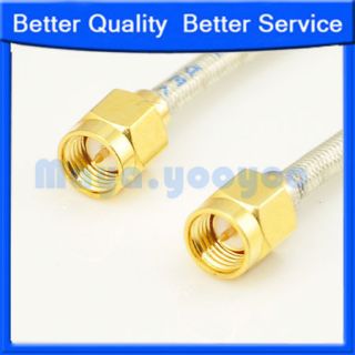 6in SMA male to male plug Pigtail flexible Cable RG402