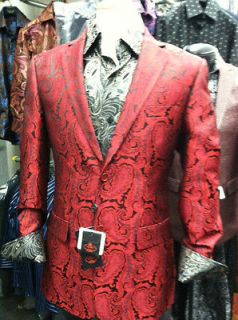 Paisley Blazer Jacket for Men. fully Lined, Fitted design, Nothing