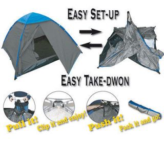 Person Easy Up Camping Tent (7.5x 7.5x 53 )