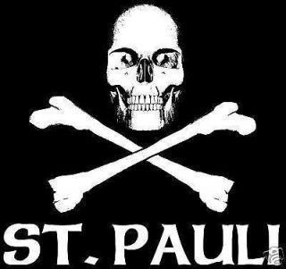 ST. PAULI celtic fc ANARCHO PUNK SKULL CROSSBONE tshirt