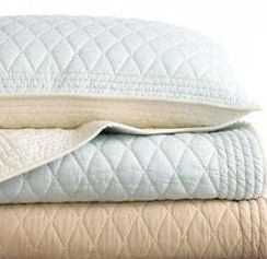 Collection Standard Sham Reversible Diamond Quilted 100% Cotton
