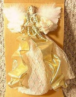 Avon CELESTIAL ANGEL Tree Topper Feathers Lace Pearls