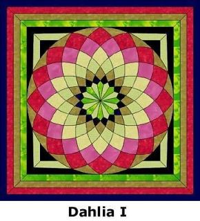 Giant Dahlia Quilt Kits  48 X 48 Choose from 3 colors