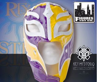 WWE Rey Mysterio Kid Sz Rep Yellow and Purple Half Mask