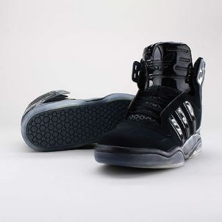 New adidas Originals Mens TECH STREET MID Shoes Black Retro Trefoil