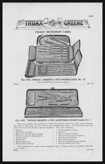 Operating Instruments, Surgical, Instruments Case, Catalog Page
