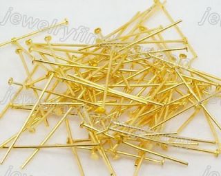 Free P&P 20g gold Plated head Pins f0007 25mm