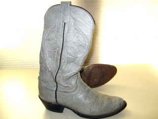 vtg Olathe Cowboy Western Boots Leather Sole Neolite Heel USA Made