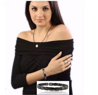 Healthy care TOP black Ceramic Couple bracelet Magnetic bangle chain