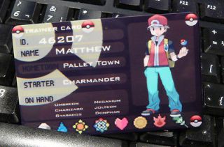 Pokemon Trainer ID Card Badge Cosplay Props Costume