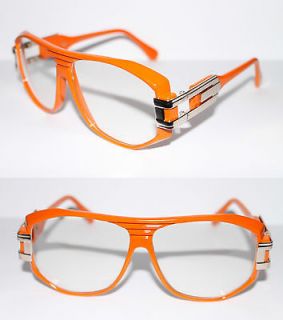 Design Nerd Glasses Clear lens 80s Retro Mens Orange Gold Gazelle 163