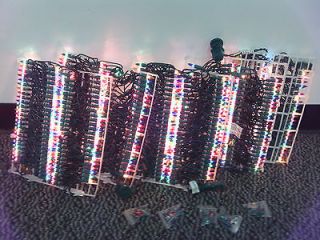 2500 Miniature Christmas Lights Multi Green Wire   25x100 Lights~ 510