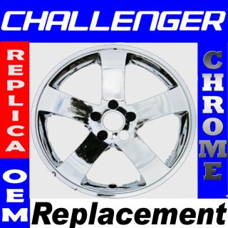 08 13 Dodge Challenger 18 Chrome Wheel Skin Hubcap Rim Cover Hub Cap