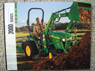 John Deere 2000 series compact Tractor sales brochure