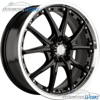 5x108 5x4.25 5x115 +42mm Black Wheels Rims Inch 18 (Fits: Jaguar