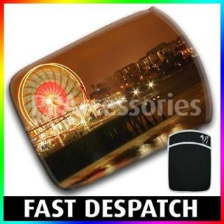 Ferris Wheel With Lights on Pier at Night Tablet / eReader Sleeve Case
