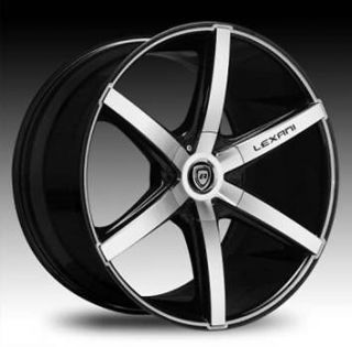 20 Lexani Wheels R 06 Stagger Black Rims G35 CLS Audi Nissan 350Z