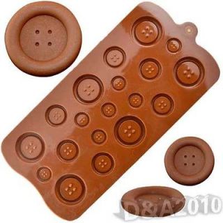 Button Shape Muffin Cookie Baking Mold Chocolate Candy Silicone Mould