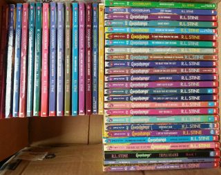 Lot Of 41 Goosebumps Books by R. L. Stine   Includes Complete 1 15