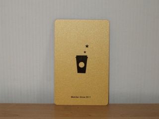 Starbucks 2011 China VIP Card Gold Level Card