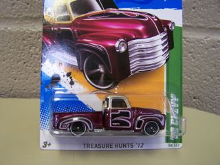 Hot Wheels 2012 52 Chevy Treasure Hunt